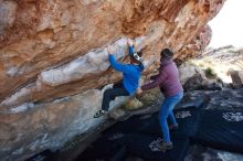 Bouldering in Hueco Tanks on 12/30/2018 with Blue Lizard Climbing and Yoga

Filename: SRM_20181230_1116570.jpg
Aperture: f/5.6
Shutter Speed: 1/250
Body: Canon EOS-1D Mark II
Lens: Canon EF 16-35mm f/2.8 L