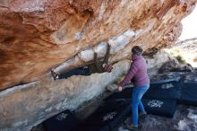 Bouldering in Hueco Tanks on 12/30/2018 with Blue Lizard Climbing and Yoga

Filename: SRM_20181230_1118150.jpg
Aperture: f/5.0
Shutter Speed: 1/250
Body: Canon EOS-1D Mark II
Lens: Canon EF 16-35mm f/2.8 L