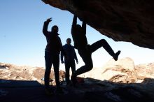 Bouldering in Hueco Tanks on 12/30/2018 with Blue Lizard Climbing and Yoga

Filename: SRM_20181230_1121030.jpg
Aperture: f/11.0
Shutter Speed: 1/250
Body: Canon EOS-1D Mark II
Lens: Canon EF 16-35mm f/2.8 L