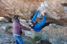 Bouldering in Hueco Tanks on 12/30/2018 with Blue Lizard Climbing and Yoga

Filename: SRM_20181230_1127030.jpg
Aperture: f/4.5
Shutter Speed: 1/250
Body: Canon EOS-1D Mark II
Lens: Canon EF 50mm f/1.8 II