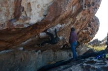 Bouldering in Hueco Tanks on 12/30/2018 with Blue Lizard Climbing and Yoga

Filename: SRM_20181230_1129560.jpg
Aperture: f/4.0
Shutter Speed: 1/400
Body: Canon EOS-1D Mark II
Lens: Canon EF 50mm f/1.8 II