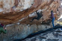 Bouldering in Hueco Tanks on 12/30/2018 with Blue Lizard Climbing and Yoga

Filename: SRM_20181230_1130030.jpg
Aperture: f/3.5
Shutter Speed: 1/400
Body: Canon EOS-1D Mark II
Lens: Canon EF 50mm f/1.8 II