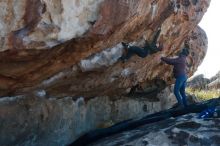 Bouldering in Hueco Tanks on 12/30/2018 with Blue Lizard Climbing and Yoga

Filename: SRM_20181230_1130150.jpg
Aperture: f/4.0
Shutter Speed: 1/400
Body: Canon EOS-1D Mark II
Lens: Canon EF 50mm f/1.8 II