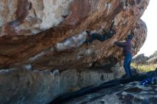 Bouldering in Hueco Tanks on 12/30/2018 with Blue Lizard Climbing and Yoga

Filename: SRM_20181230_1130151.jpg
Aperture: f/4.0
Shutter Speed: 1/400
Body: Canon EOS-1D Mark II
Lens: Canon EF 50mm f/1.8 II