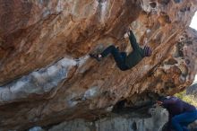 Bouldering in Hueco Tanks on 12/30/2018 with Blue Lizard Climbing and Yoga

Filename: SRM_20181230_1130210.jpg
Aperture: f/4.0
Shutter Speed: 1/400
Body: Canon EOS-1D Mark II
Lens: Canon EF 50mm f/1.8 II