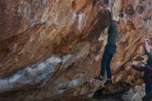 Bouldering in Hueco Tanks on 12/30/2018 with Blue Lizard Climbing and Yoga

Filename: SRM_20181230_1130361.jpg
Aperture: f/4.0
Shutter Speed: 1/400
Body: Canon EOS-1D Mark II
Lens: Canon EF 50mm f/1.8 II