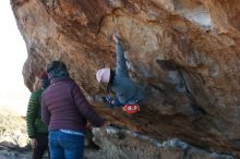 Bouldering in Hueco Tanks on 12/30/2018 with Blue Lizard Climbing and Yoga

Filename: SRM_20181230_1138310.jpg
Aperture: f/3.5
Shutter Speed: 1/400
Body: Canon EOS-1D Mark II
Lens: Canon EF 50mm f/1.8 II