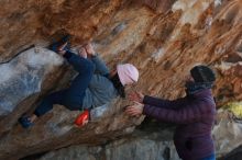 Bouldering in Hueco Tanks on 12/30/2018 with Blue Lizard Climbing and Yoga

Filename: SRM_20181230_1141020.jpg
Aperture: f/4.0
Shutter Speed: 1/320
Body: Canon EOS-1D Mark II
Lens: Canon EF 50mm f/1.8 II