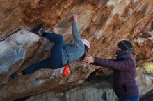 Bouldering in Hueco Tanks on 12/30/2018 with Blue Lizard Climbing and Yoga

Filename: SRM_20181230_1141070.jpg
Aperture: f/4.0
Shutter Speed: 1/320
Body: Canon EOS-1D Mark II
Lens: Canon EF 50mm f/1.8 II