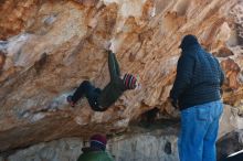 Bouldering in Hueco Tanks on 12/30/2018 with Blue Lizard Climbing and Yoga

Filename: SRM_20181230_1151340.jpg
Aperture: f/3.2
Shutter Speed: 1/400
Body: Canon EOS-1D Mark II
Lens: Canon EF 50mm f/1.8 II