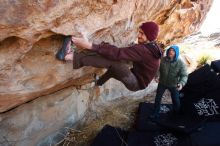 Bouldering in Hueco Tanks on 12/30/2018 with Blue Lizard Climbing and Yoga

Filename: SRM_20181230_1235200.jpg
Aperture: f/4.5
Shutter Speed: 1/250
Body: Canon EOS-1D Mark II
Lens: Canon EF 16-35mm f/2.8 L