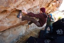 Bouldering in Hueco Tanks on 12/30/2018 with Blue Lizard Climbing and Yoga

Filename: SRM_20181230_1235220.jpg
Aperture: f/4.5
Shutter Speed: 1/250
Body: Canon EOS-1D Mark II
Lens: Canon EF 16-35mm f/2.8 L