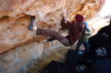 Bouldering in Hueco Tanks on 12/30/2018 with Blue Lizard Climbing and Yoga

Filename: SRM_20181230_1235240.jpg
Aperture: f/4.5
Shutter Speed: 1/250
Body: Canon EOS-1D Mark II
Lens: Canon EF 16-35mm f/2.8 L
