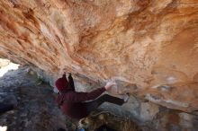 Bouldering in Hueco Tanks on 12/30/2018 with Blue Lizard Climbing and Yoga

Filename: SRM_20181230_1245580.jpg
Aperture: f/5.6
Shutter Speed: 1/250
Body: Canon EOS-1D Mark II
Lens: Canon EF 16-35mm f/2.8 L