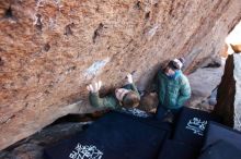 Bouldering in Hueco Tanks on 12/30/2018 with Blue Lizard Climbing and Yoga

Filename: SRM_20181230_1351130.jpg
Aperture: f/4.0
Shutter Speed: 1/250
Body: Canon EOS-1D Mark II
Lens: Canon EF 16-35mm f/2.8 L