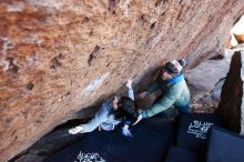 Bouldering in Hueco Tanks on 12/30/2018 with Blue Lizard Climbing and Yoga

Filename: SRM_20181230_1355380.jpg
Aperture: f/4.0
Shutter Speed: 1/250
Body: Canon EOS-1D Mark II
Lens: Canon EF 16-35mm f/2.8 L