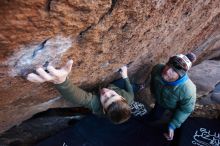 Bouldering in Hueco Tanks on 12/30/2018 with Blue Lizard Climbing and Yoga

Filename: SRM_20181230_1358090.jpg
Aperture: f/4.0
Shutter Speed: 1/250
Body: Canon EOS-1D Mark II
Lens: Canon EF 16-35mm f/2.8 L