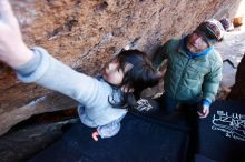 Bouldering in Hueco Tanks on 12/30/2018 with Blue Lizard Climbing and Yoga

Filename: SRM_20181230_1359280.jpg
Aperture: f/3.2
Shutter Speed: 1/250
Body: Canon EOS-1D Mark II
Lens: Canon EF 16-35mm f/2.8 L