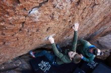 Bouldering in Hueco Tanks on 12/30/2018 with Blue Lizard Climbing and Yoga

Filename: SRM_20181230_1401050.jpg
Aperture: f/4.5
Shutter Speed: 1/250
Body: Canon EOS-1D Mark II
Lens: Canon EF 16-35mm f/2.8 L