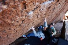 Bouldering in Hueco Tanks on 12/30/2018 with Blue Lizard Climbing and Yoga

Filename: SRM_20181230_1408310.jpg
Aperture: f/4.5
Shutter Speed: 1/250
Body: Canon EOS-1D Mark II
Lens: Canon EF 16-35mm f/2.8 L