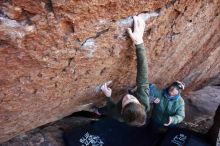 Bouldering in Hueco Tanks on 12/30/2018 with Blue Lizard Climbing and Yoga

Filename: SRM_20181230_1410350.jpg
Aperture: f/4.0
Shutter Speed: 1/250
Body: Canon EOS-1D Mark II
Lens: Canon EF 16-35mm f/2.8 L