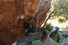 Bouldering in Hueco Tanks on 12/30/2018 with Blue Lizard Climbing and Yoga

Filename: SRM_20181230_1523380.jpg
Aperture: f/4.0
Shutter Speed: 1/400
Body: Canon EOS-1D Mark II
Lens: Canon EF 50mm f/1.8 II