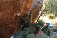 Bouldering in Hueco Tanks on 12/30/2018 with Blue Lizard Climbing and Yoga

Filename: SRM_20181230_1523380.jpg
Aperture: f/4.0
Shutter Speed: 1/400
Body: Canon EOS-1D Mark II
Lens: Canon EF 50mm f/1.8 II