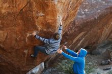 Bouldering in Hueco Tanks on 12/30/2018 with Blue Lizard Climbing and Yoga

Filename: SRM_20181230_1530270.jpg
Aperture: f/4.0
Shutter Speed: 1/400
Body: Canon EOS-1D Mark II
Lens: Canon EF 50mm f/1.8 II