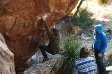 Bouldering in Hueco Tanks on 12/30/2018 with Blue Lizard Climbing and Yoga

Filename: SRM_20181230_1531380.jpg
Aperture: f/3.5
Shutter Speed: 1/400
Body: Canon EOS-1D Mark II
Lens: Canon EF 50mm f/1.8 II