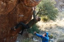 Bouldering in Hueco Tanks on 12/30/2018 with Blue Lizard Climbing and Yoga

Filename: SRM_20181230_1532070.jpg
Aperture: f/4.0
Shutter Speed: 1/400
Body: Canon EOS-1D Mark II
Lens: Canon EF 50mm f/1.8 II