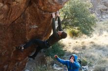 Bouldering in Hueco Tanks on 12/30/2018 with Blue Lizard Climbing and Yoga

Filename: SRM_20181230_1532090.jpg
Aperture: f/4.0
Shutter Speed: 1/400
Body: Canon EOS-1D Mark II
Lens: Canon EF 50mm f/1.8 II