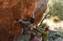 Bouldering in Hueco Tanks on 12/30/2018 with Blue Lizard Climbing and Yoga

Filename: SRM_20181230_1536290.jpg
Aperture: f/4.5
Shutter Speed: 1/400
Body: Canon EOS-1D Mark II
Lens: Canon EF 50mm f/1.8 II