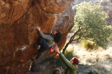 Bouldering in Hueco Tanks on 12/30/2018 with Blue Lizard Climbing and Yoga

Filename: SRM_20181230_1536390.jpg
Aperture: f/5.0
Shutter Speed: 1/400
Body: Canon EOS-1D Mark II
Lens: Canon EF 50mm f/1.8 II