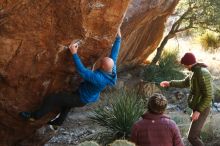 Bouldering in Hueco Tanks on 12/30/2018 with Blue Lizard Climbing and Yoga

Filename: SRM_20181230_1537330.jpg
Aperture: f/4.5
Shutter Speed: 1/400
Body: Canon EOS-1D Mark II
Lens: Canon EF 50mm f/1.8 II