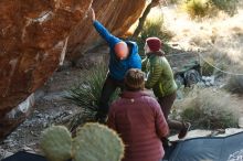 Bouldering in Hueco Tanks on 12/30/2018 with Blue Lizard Climbing and Yoga

Filename: SRM_20181230_1537400.jpg
Aperture: f/3.2
Shutter Speed: 1/400
Body: Canon EOS-1D Mark II
Lens: Canon EF 50mm f/1.8 II