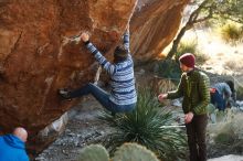 Bouldering in Hueco Tanks on 12/30/2018 with Blue Lizard Climbing and Yoga

Filename: SRM_20181230_1538410.jpg
Aperture: f/3.2
Shutter Speed: 1/400
Body: Canon EOS-1D Mark II
Lens: Canon EF 50mm f/1.8 II
