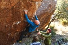 Bouldering in Hueco Tanks on 12/30/2018 with Blue Lizard Climbing and Yoga

Filename: SRM_20181230_1541540.jpg
Aperture: f/3.5
Shutter Speed: 1/320
Body: Canon EOS-1D Mark II
Lens: Canon EF 50mm f/1.8 II