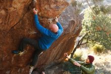 Bouldering in Hueco Tanks on 12/30/2018 with Blue Lizard Climbing and Yoga

Filename: SRM_20181230_1542140.jpg
Aperture: f/4.0
Shutter Speed: 1/320
Body: Canon EOS-1D Mark II
Lens: Canon EF 50mm f/1.8 II