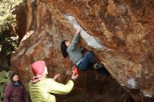 Bouldering in Hueco Tanks on 12/30/2018 with Blue Lizard Climbing and Yoga

Filename: SRM_20181230_1544380.jpg
Aperture: f/4.5
Shutter Speed: 1/320
Body: Canon EOS-1D Mark II
Lens: Canon EF 50mm f/1.8 II