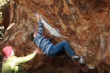 Bouldering in Hueco Tanks on 12/30/2018 with Blue Lizard Climbing and Yoga

Filename: SRM_20181230_1546200.jpg
Aperture: f/4.5
Shutter Speed: 1/320
Body: Canon EOS-1D Mark II
Lens: Canon EF 50mm f/1.8 II