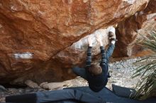 Bouldering in Hueco Tanks on 12/30/2018 with Blue Lizard Climbing and Yoga

Filename: SRM_20181230_1547330.jpg
Aperture: f/2.8
Shutter Speed: 1/320
Body: Canon EOS-1D Mark II
Lens: Canon EF 50mm f/1.8 II