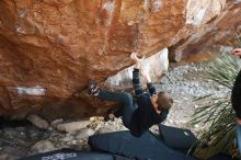 Bouldering in Hueco Tanks on 12/30/2018 with Blue Lizard Climbing and Yoga

Filename: SRM_20181230_1547380.jpg
Aperture: f/2.8
Shutter Speed: 1/320
Body: Canon EOS-1D Mark II
Lens: Canon EF 50mm f/1.8 II