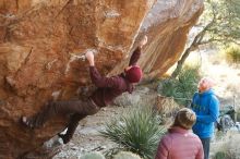 Bouldering in Hueco Tanks on 12/30/2018 with Blue Lizard Climbing and Yoga

Filename: SRM_20181230_1552280.jpg
Aperture: f/3.2
Shutter Speed: 1/320
Body: Canon EOS-1D Mark II
Lens: Canon EF 50mm f/1.8 II