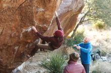 Bouldering in Hueco Tanks on 12/30/2018 with Blue Lizard Climbing and Yoga

Filename: SRM_20181230_1552350.jpg
Aperture: f/2.8
Shutter Speed: 1/320
Body: Canon EOS-1D Mark II
Lens: Canon EF 50mm f/1.8 II