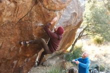 Bouldering in Hueco Tanks on 12/30/2018 with Blue Lizard Climbing and Yoga

Filename: SRM_20181230_1552370.jpg
Aperture: f/3.2
Shutter Speed: 1/320
Body: Canon EOS-1D Mark II
Lens: Canon EF 50mm f/1.8 II