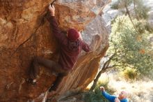 Bouldering in Hueco Tanks on 12/30/2018 with Blue Lizard Climbing and Yoga

Filename: SRM_20181230_1552450.jpg
Aperture: f/4.0
Shutter Speed: 1/320
Body: Canon EOS-1D Mark II
Lens: Canon EF 50mm f/1.8 II