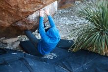 Bouldering in Hueco Tanks on 12/30/2018 with Blue Lizard Climbing and Yoga

Filename: SRM_20181230_1618570.jpg
Aperture: f/2.5
Shutter Speed: 1/250
Body: Canon EOS-1D Mark II
Lens: Canon EF 50mm f/1.8 II