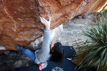 Bouldering in Hueco Tanks on 12/30/2018 with Blue Lizard Climbing and Yoga

Filename: SRM_20181230_1622410.jpg
Aperture: f/3.5
Shutter Speed: 1/200
Body: Canon EOS-1D Mark II
Lens: Canon EF 16-35mm f/2.8 L