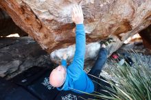 Bouldering in Hueco Tanks on 12/30/2018 with Blue Lizard Climbing and Yoga

Filename: SRM_20181230_1630220.jpg
Aperture: f/4.0
Shutter Speed: 1/250
Body: Canon EOS-1D Mark II
Lens: Canon EF 16-35mm f/2.8 L