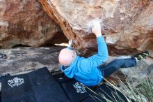 Bouldering in Hueco Tanks on 12/30/2018 with Blue Lizard Climbing and Yoga

Filename: SRM_20181230_1636260.jpg
Aperture: f/4.0
Shutter Speed: 1/250
Body: Canon EOS-1D Mark II
Lens: Canon EF 16-35mm f/2.8 L